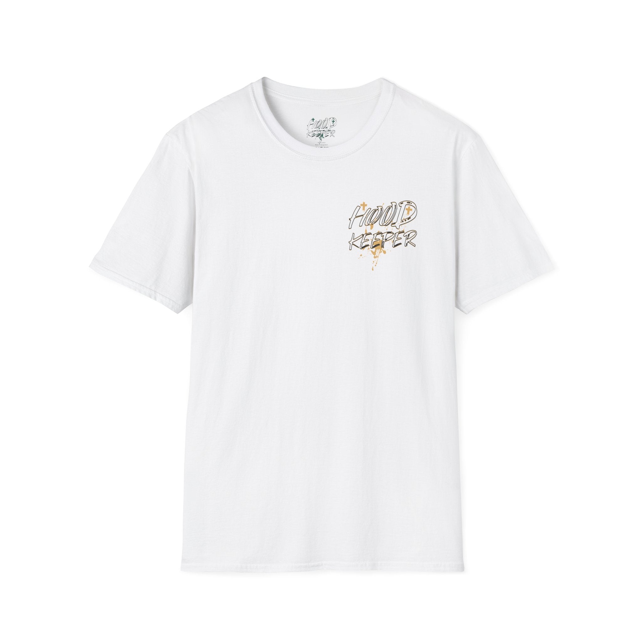 Hood Keeper Graphic T‑Shirt — Retro Street Art Skull Bench Design